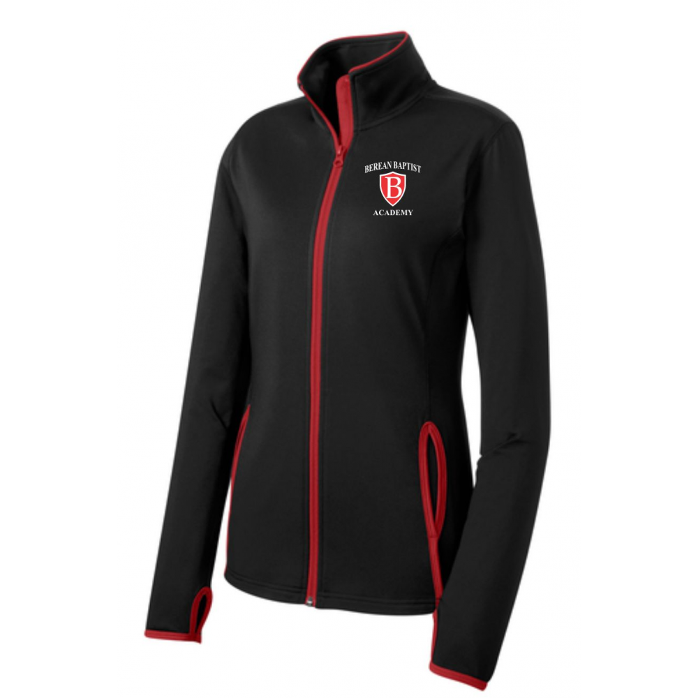 Berean 2020 PE Uniforms MOCKUP LST853 Black-True Red