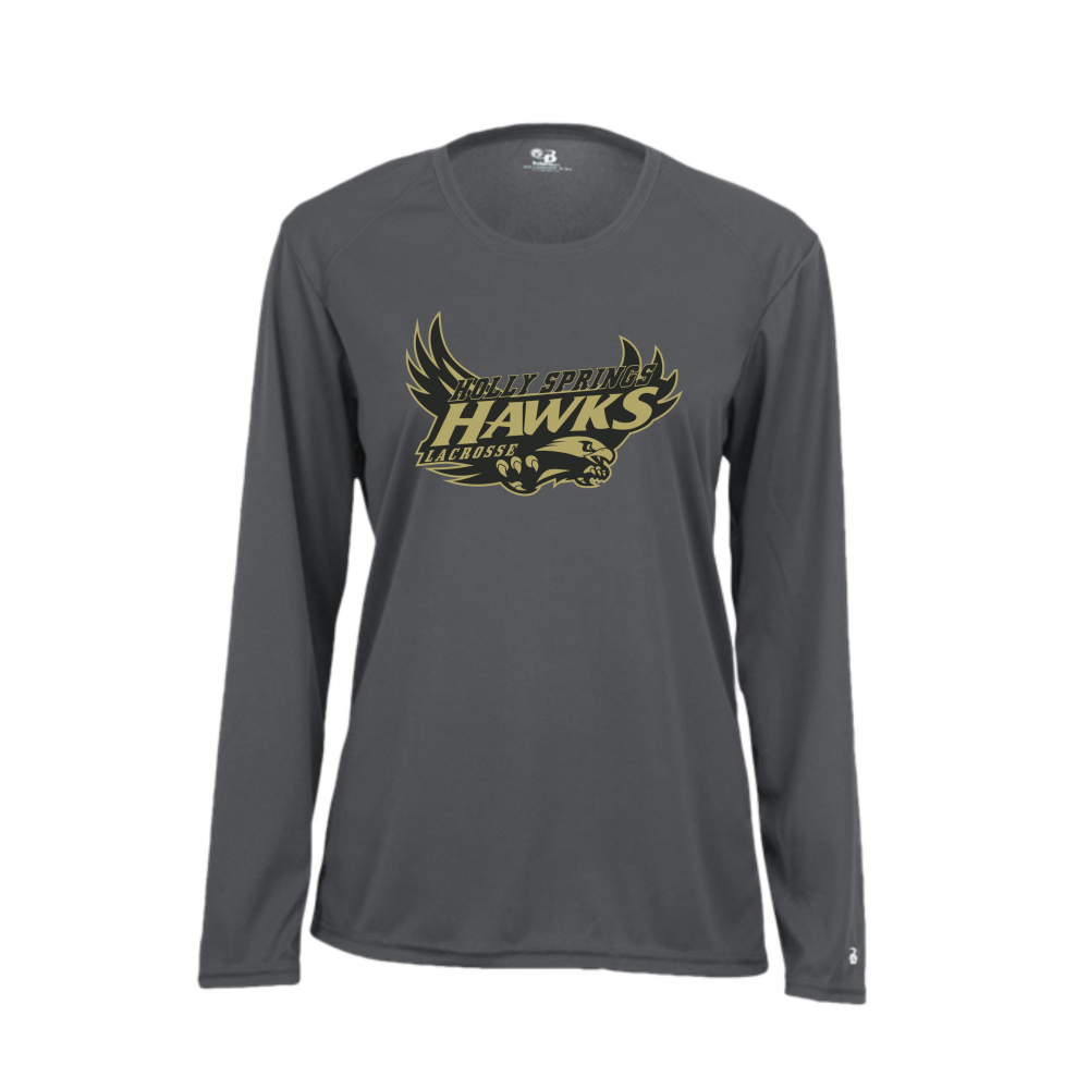 Holly Springs 2018 Lacrosse LADIES LS GRAPHITE TEE