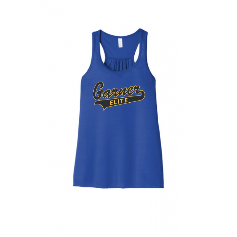 Garner Elite Softball blue tank