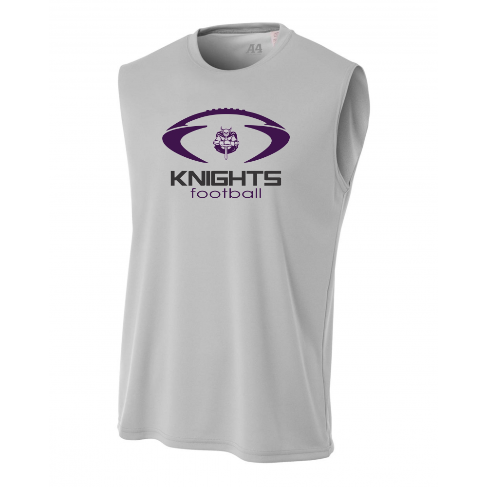Shadow Hills High Sleeveless Football Tee Mockup 1