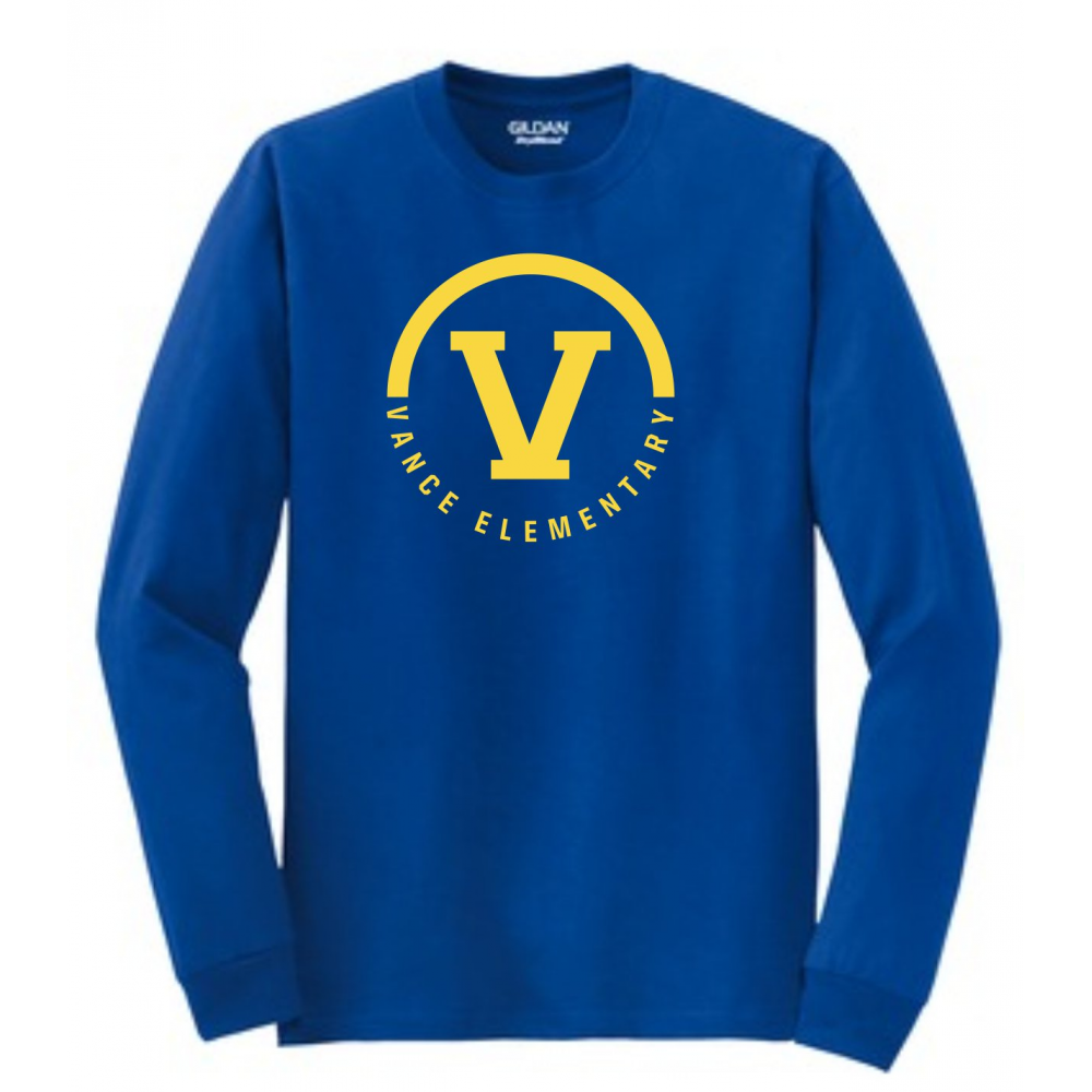 Vance Elementary Team Store ROYAL LS TEE