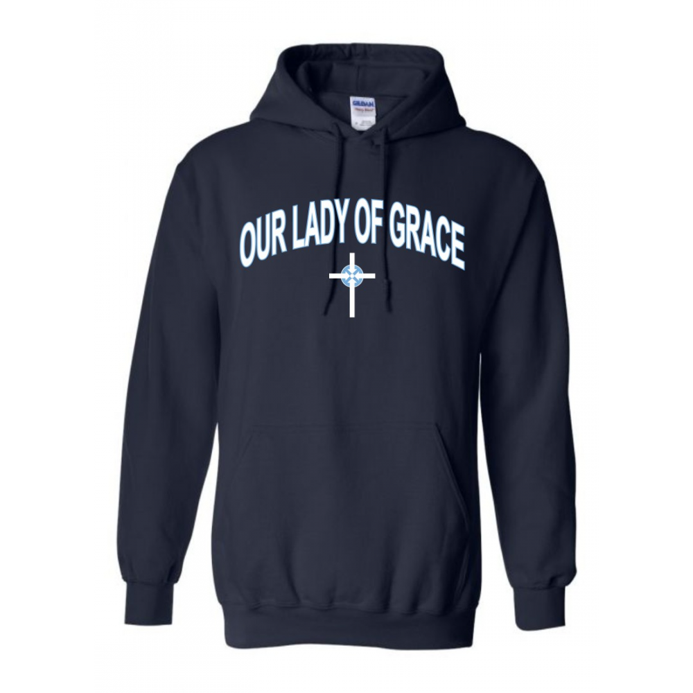 Our Lady of Grace Year Round » Uniform Hoodie » Port & Company Ladies Core  Fleece Pullover Hooded Sweatshirt- *Uniform Approved