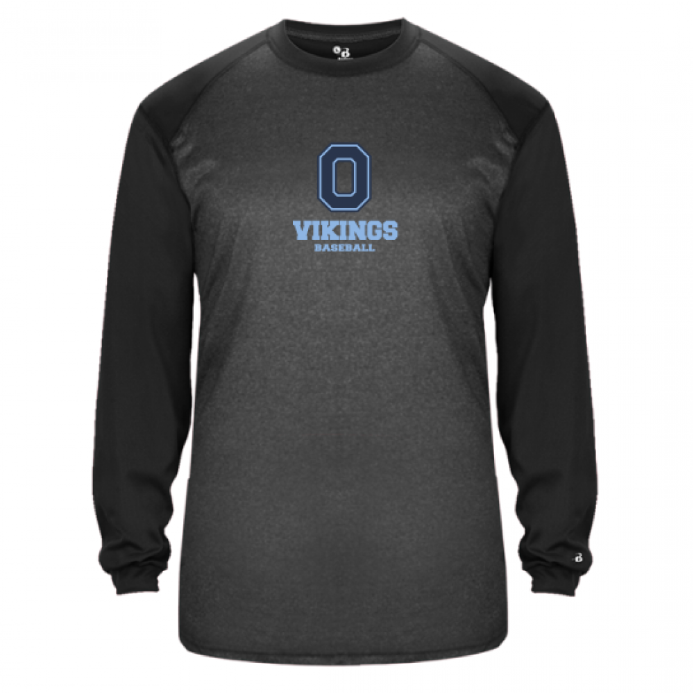 Oakmont Baseball GREY TONAL LS TEE