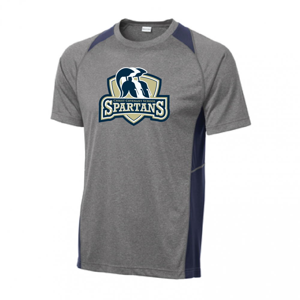 Christ Covenant School-ST361-Vintage HeatherTrue Navy