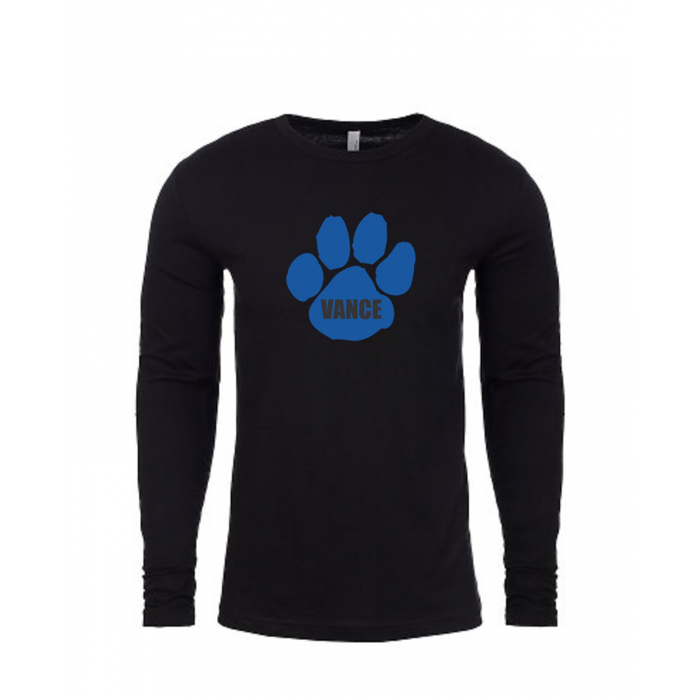 Vance Elementary Team Store BLACK LS TEE