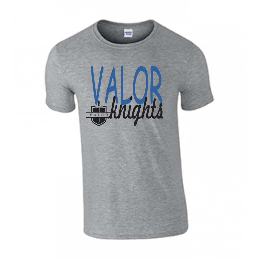 Valor 2017 Online Store Mockup GREY TEE