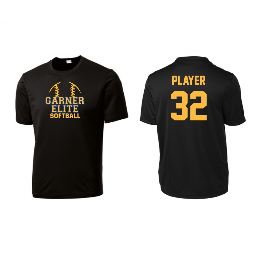 Garner Elite Softball Tees PERF SF BK