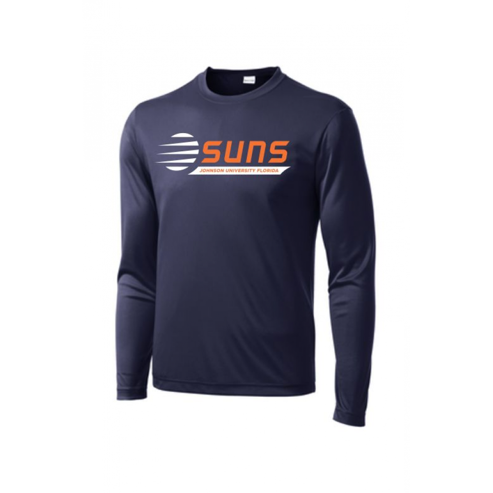 Johnson University Athletics Store 2 NAVY LS TEE