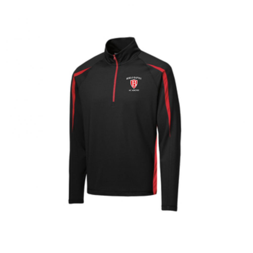 Berean 2020 PE Uniforms MOCKUP ST851 Black-True Red