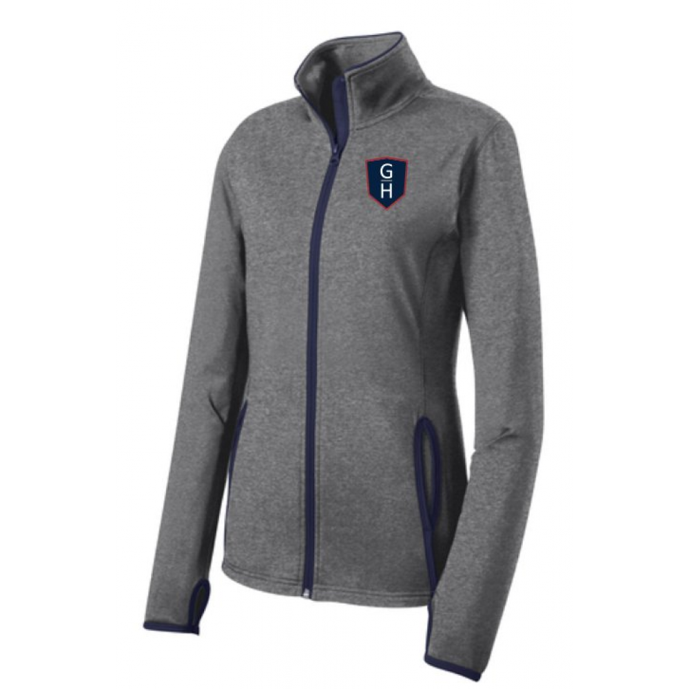 Sport-Tek Ladies Sport-Wick Stretch Full-Zip Jacket.