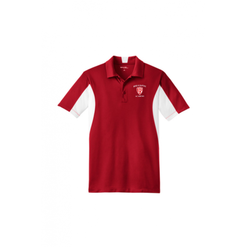 Berean 2020 PE Uniforms MOCKUP ST655 True Red-White