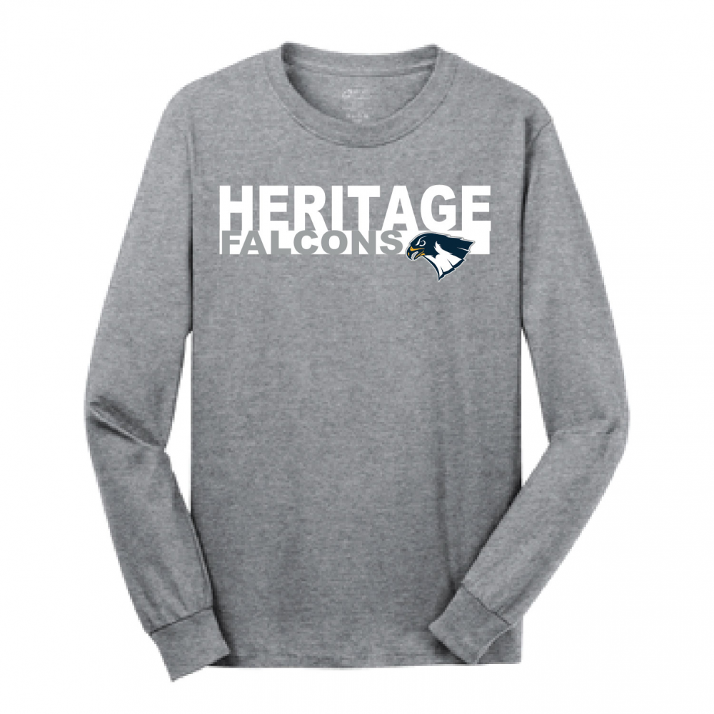 Heritage Falcons-PC54LS-Athletic Heather
