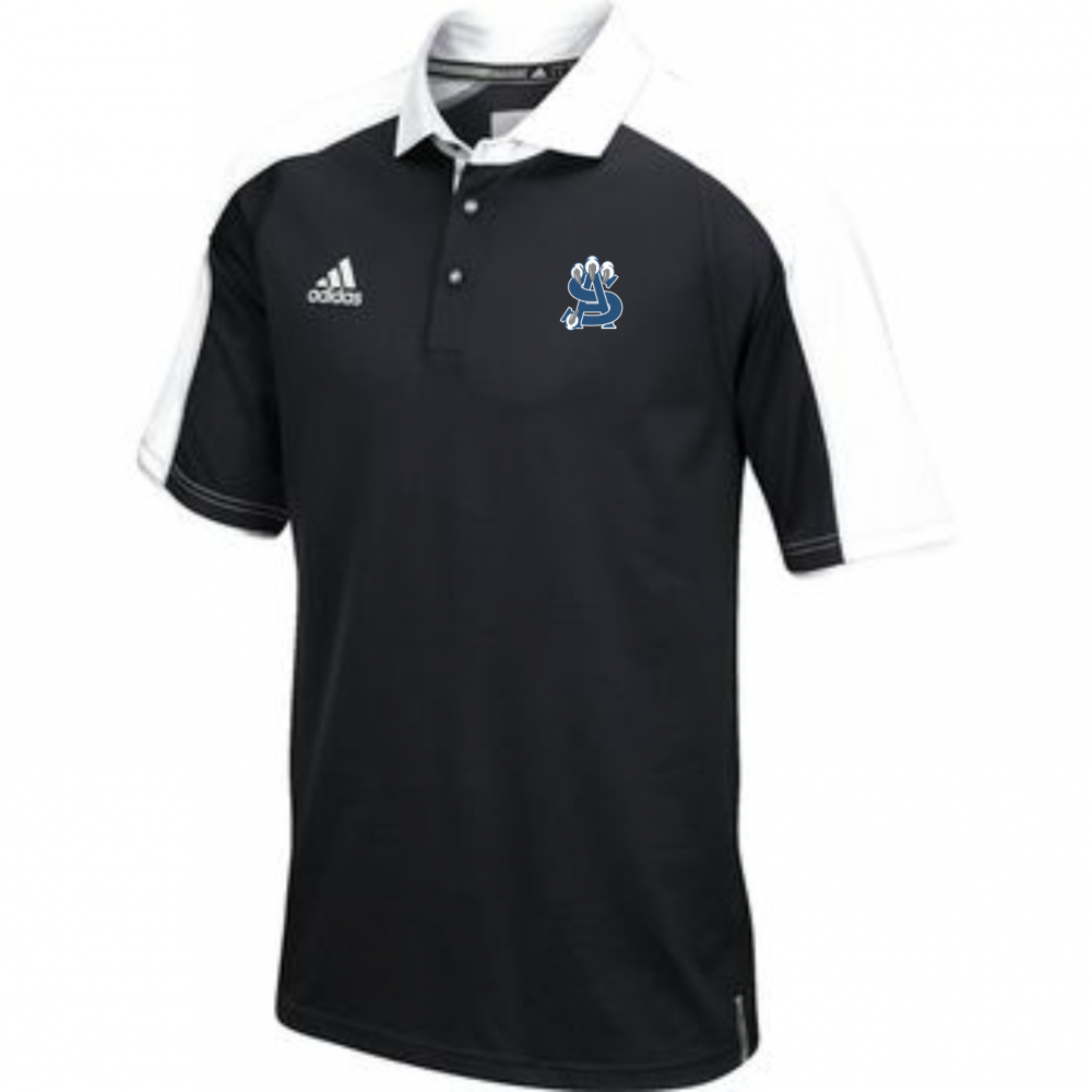 Adidas men's climalite modern 2025 varsity full button polo