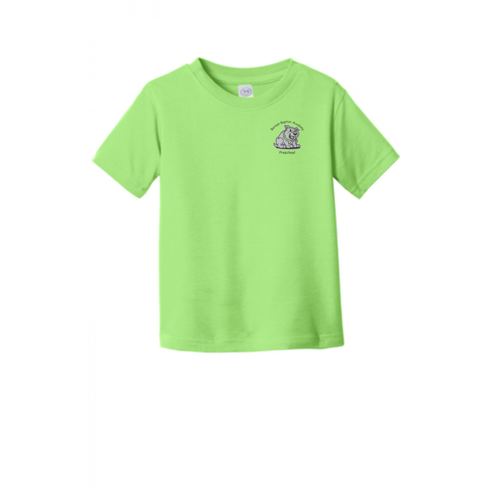 BEREAN PRESCHOOL TEES lime