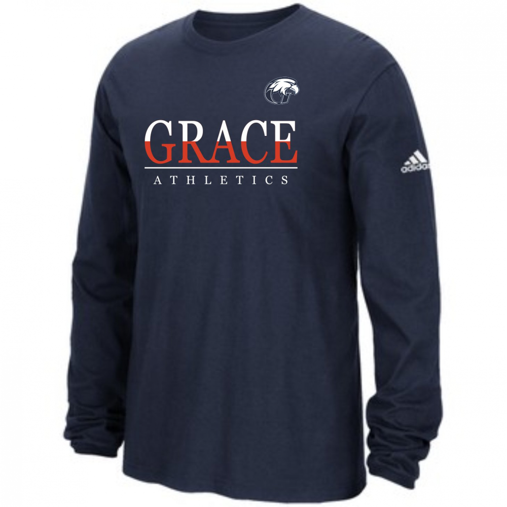 Grace Fall 2018 Team Store NAVY LS' TEE