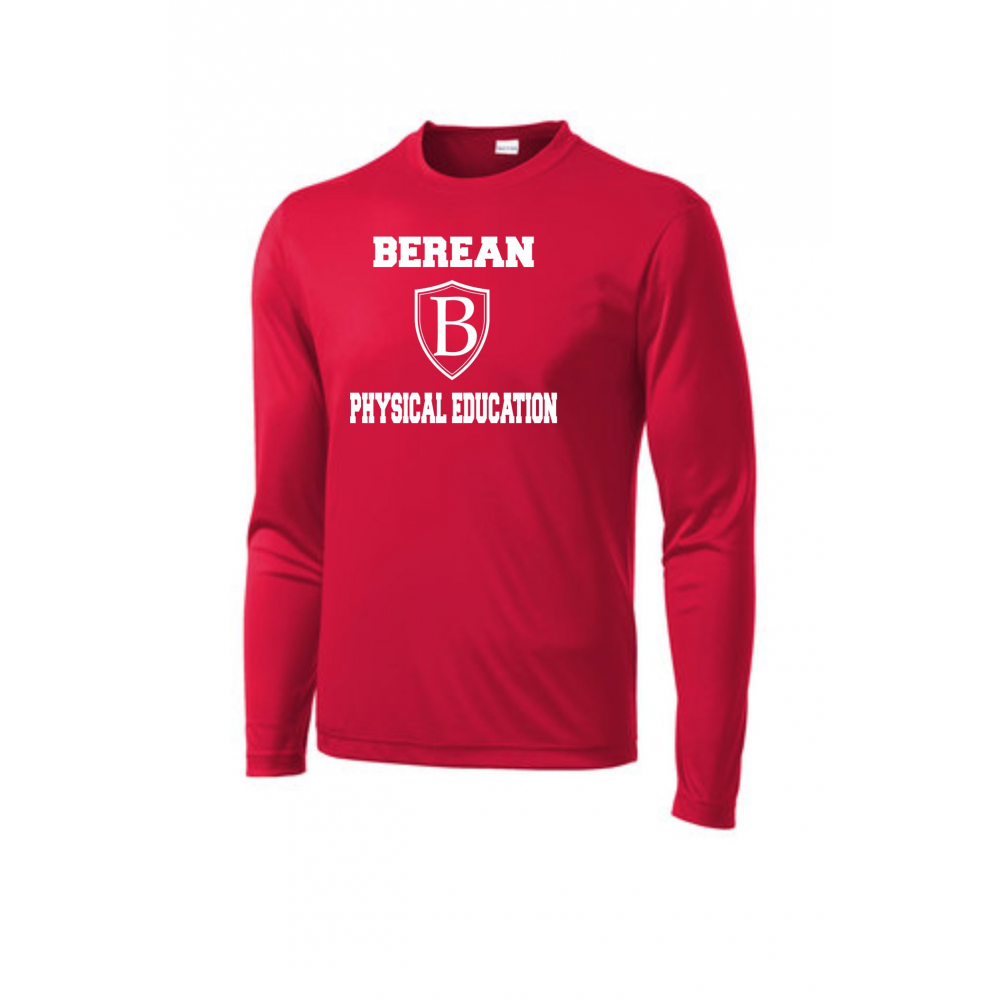 Berean 2020 PE Uniforms MOCKUP ST350LS Red