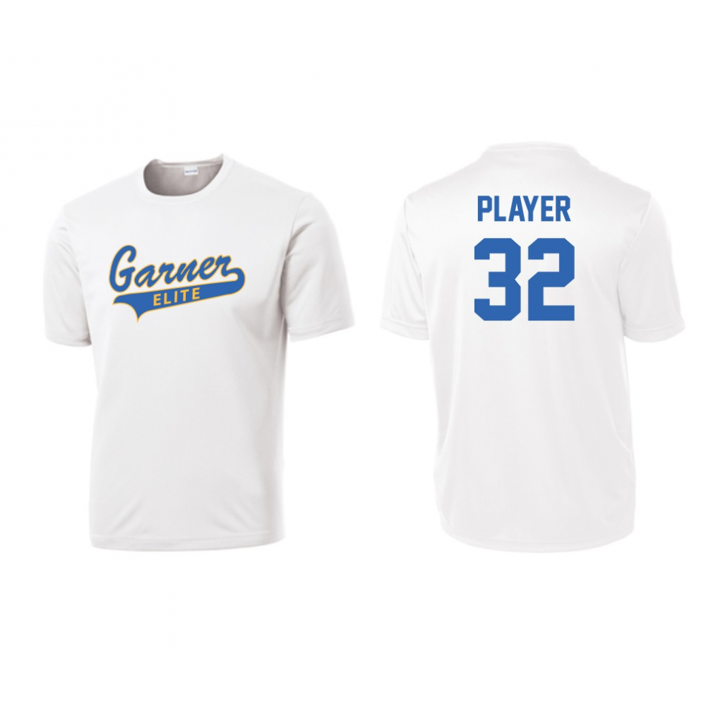 Garner Elite Softball Tees PER TS WH