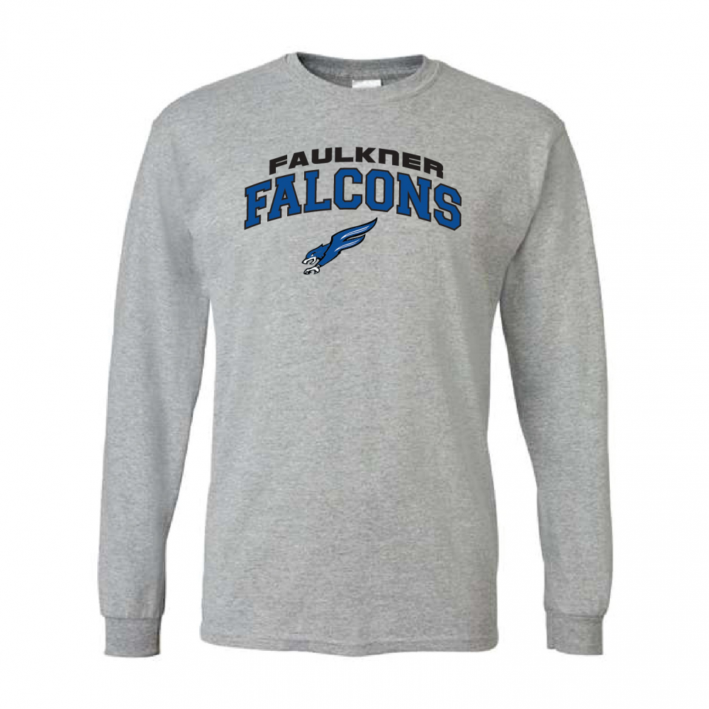 Faulkner Falcons - Basketball Team Store-G8400-Sport Grey
