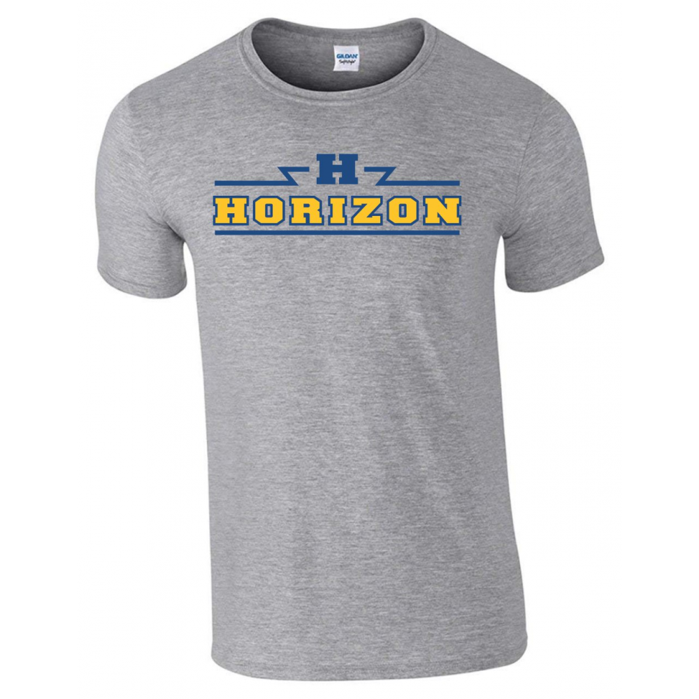 Horizon Christian 2019 Athletic Store MOCKUP GREY TEE