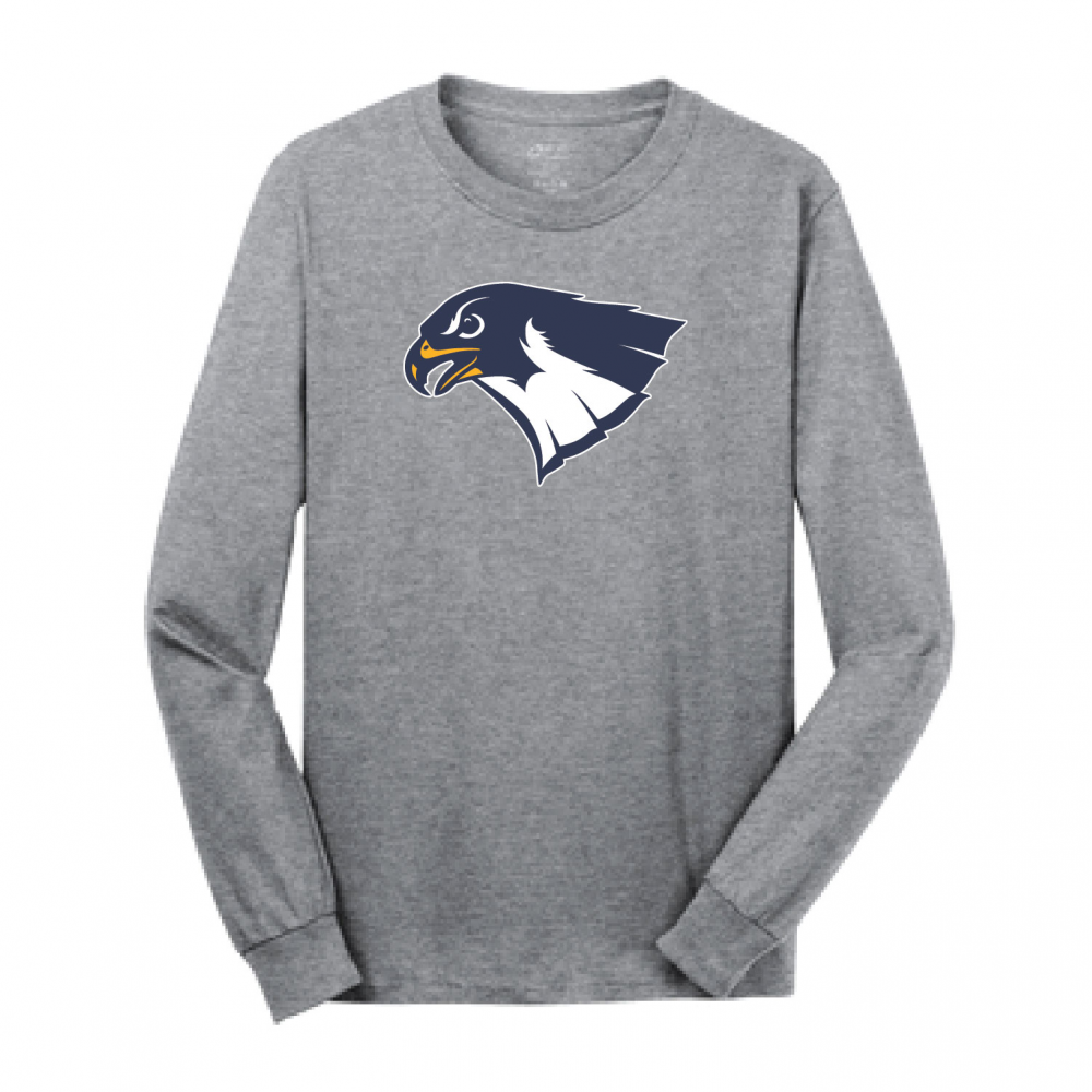 Heritage Christian School Falcon Design-PC54LS-Athletic Heather