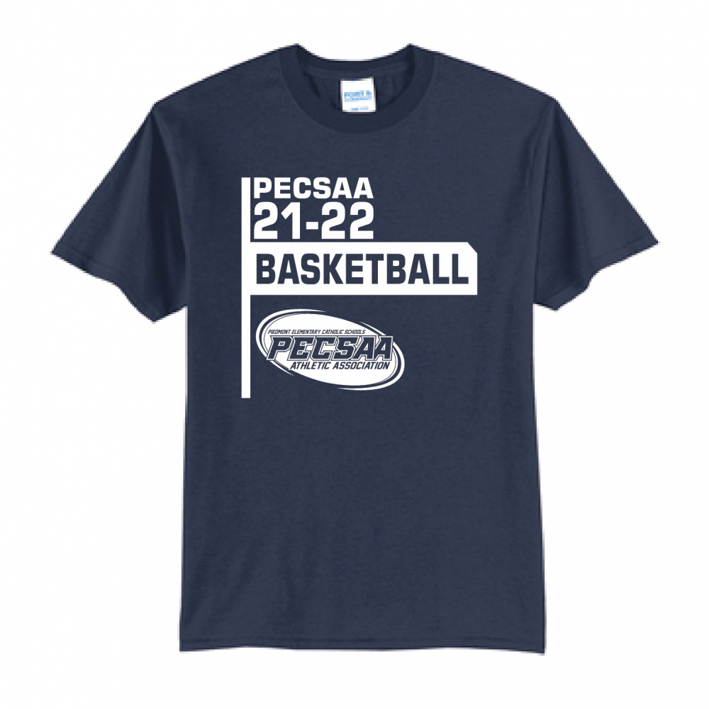 Our Lady of Grace Conference Tees-Basketball-PC55-Navy-OLM