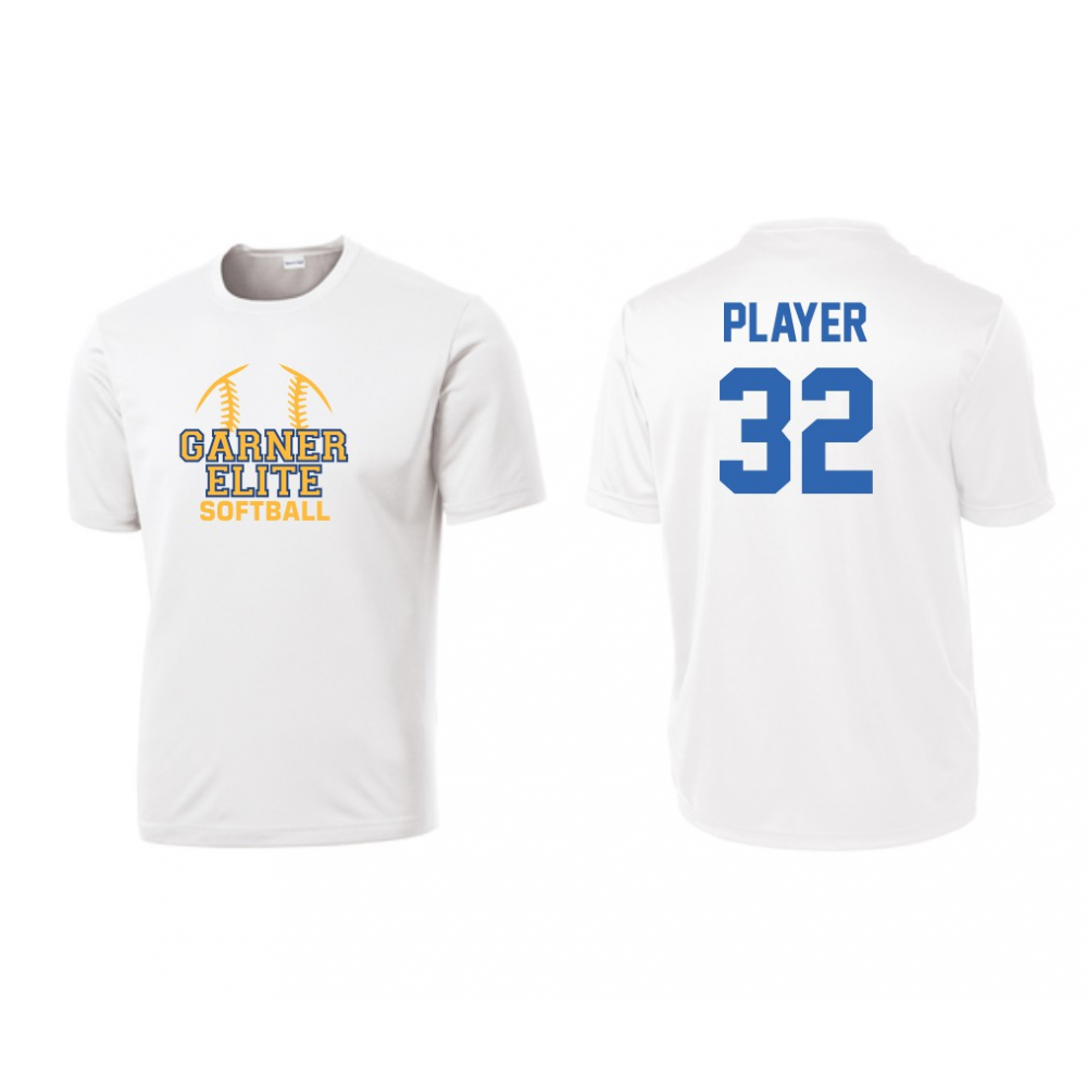 Garner Elite Softball Tees PER SF WH