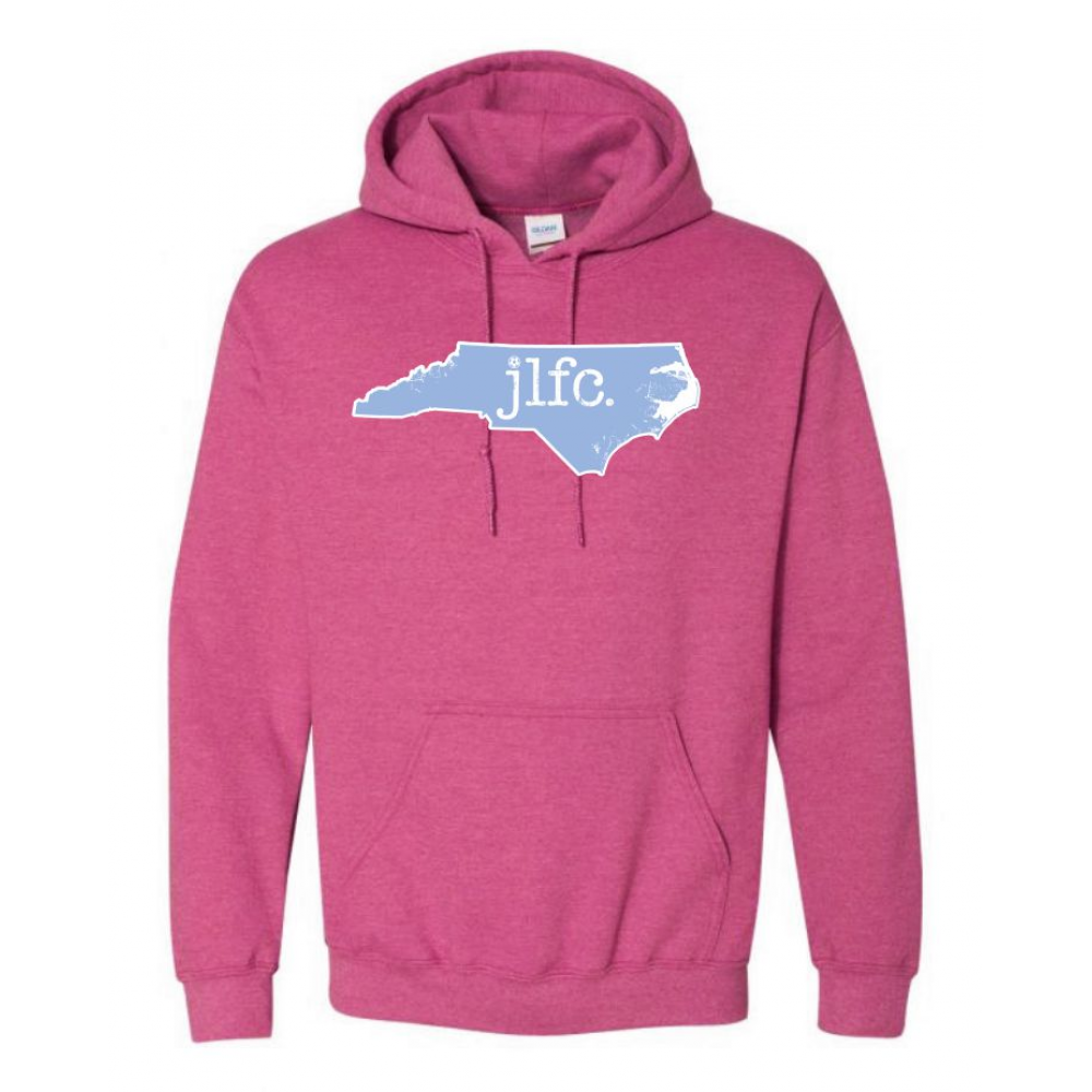 Jordan Lake Futbol Club YEAR AROUND MOCKUP 2-Color PC78H-PC90YH Heather Sangria